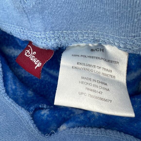 Disney Tinkerbell Blue Flannel Pajama Pants Women's Small Winter PJ Y2K - Picture 5 of 5